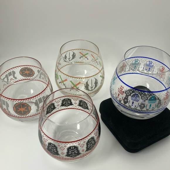 Star Wars Ugly Sweater holiday drink Set of 4 - Picture 6 of 15